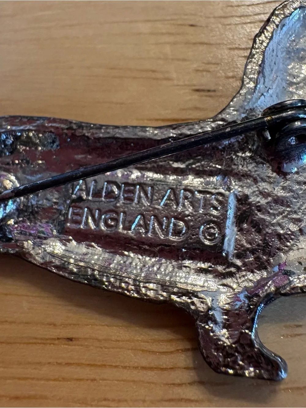 Alden Arts Silver-Tone Dachshund Brooch